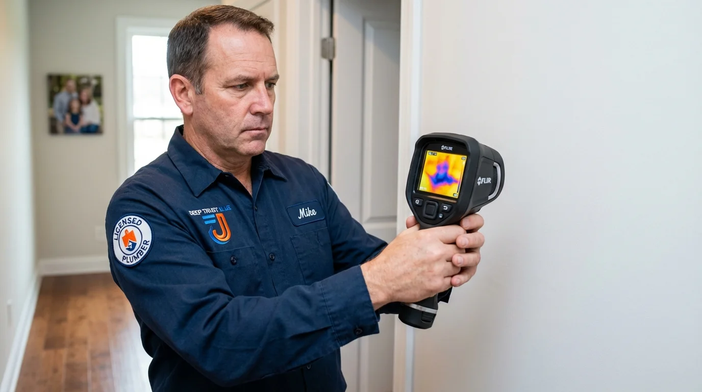 Thermal imaging leak detection by Johns Plumbing LLC in Mantorville